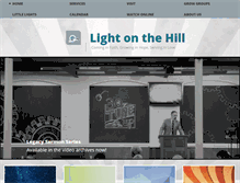 Tablet Screenshot of lightonthehill.com